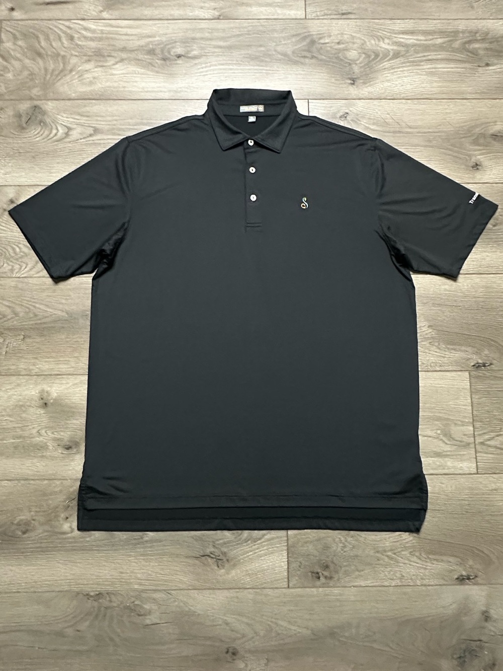 Peter Millar Streamsong Resort Summer Comfort Short Sleeve Golf Polo Black XL